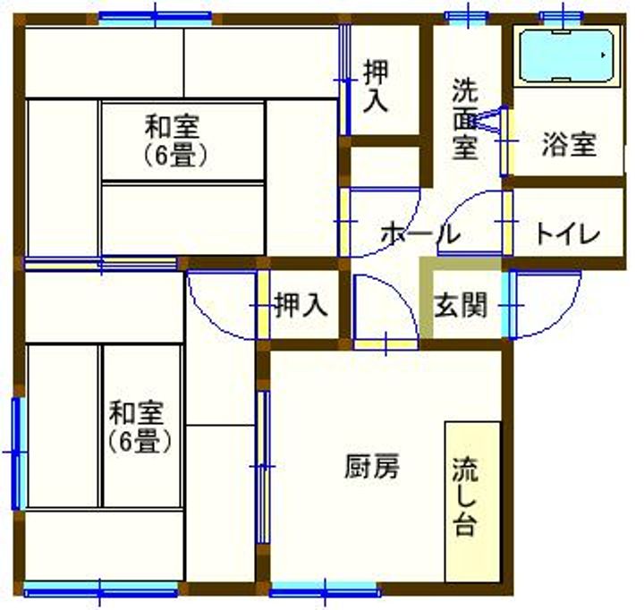 ラフォーレ山川2の間取り