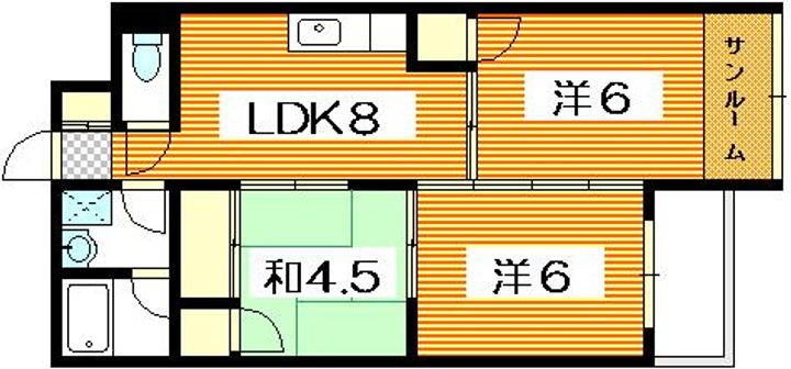 脇中ビルの間取り