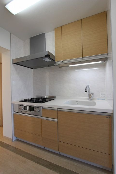 神奈川県茅ヶ崎市富士見町(マンション)の賃貸物件のキッチン