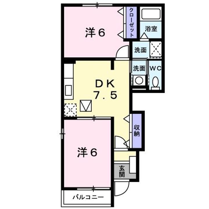 カ-サ グランデBの間取り