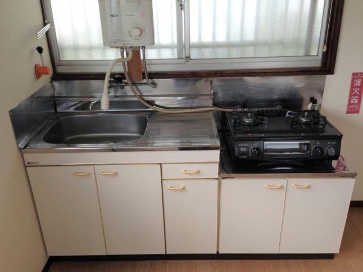 福島県郡山市富久山町久保田字三御堂(アパート)の賃貸物件のキッチン