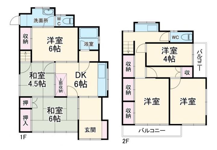 埼玉県朝霞市栄町2(一戸建)の賃貸物件の間取り