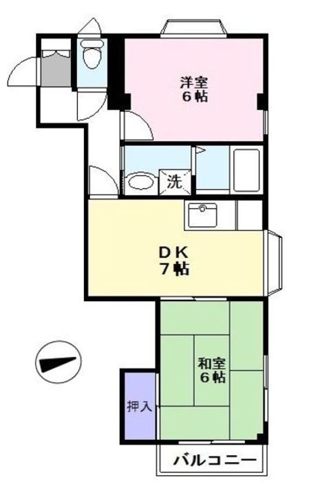 千葉県松戸市新松戸南1(マンション)の賃貸物件の間取り