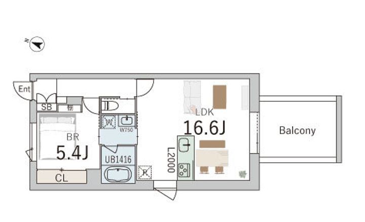 GranDuo駒沢11の間取り