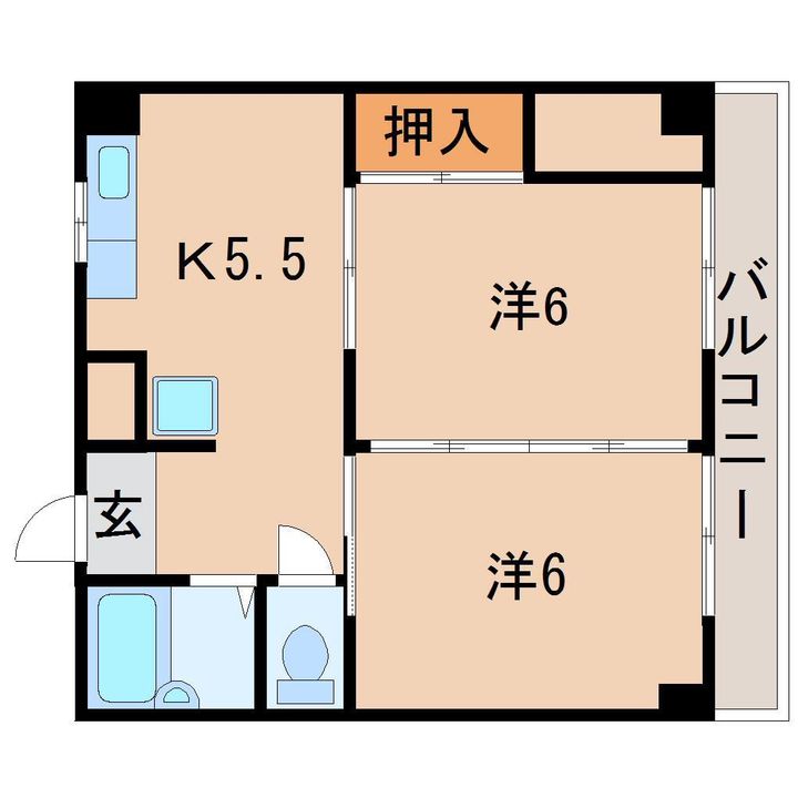ミナミコーポの間取り