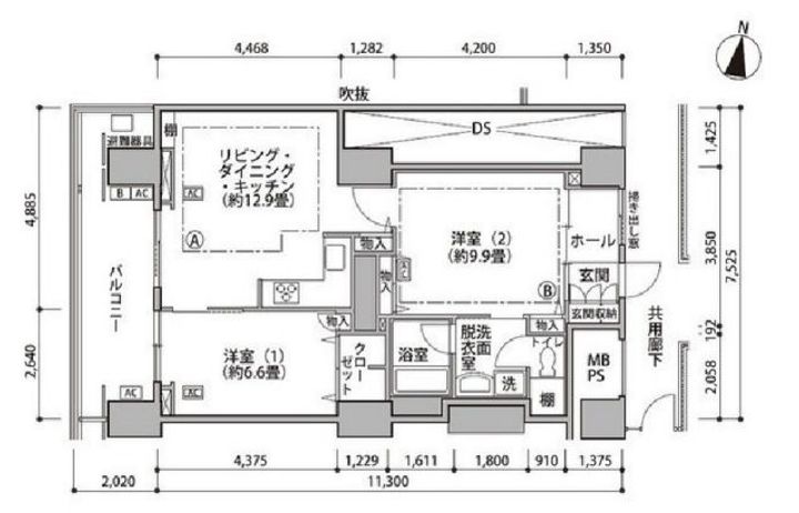東雲キャナルコートCODAN16号棟の間取り