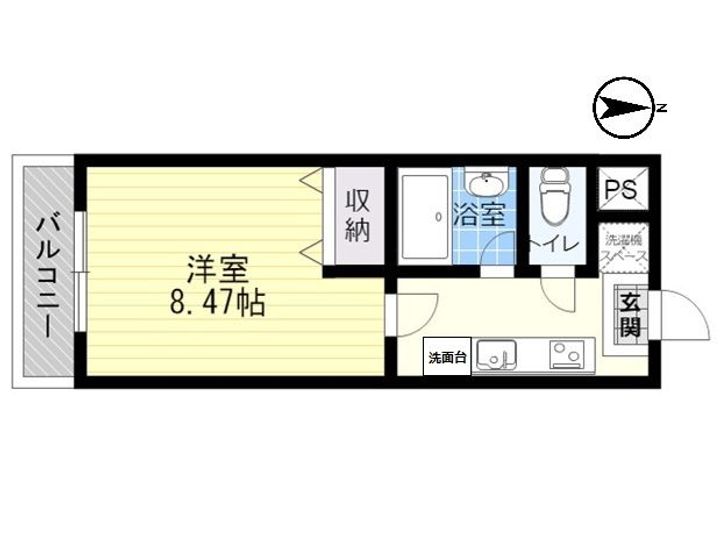 サン・ヒーローマンション亀川Iの間取り