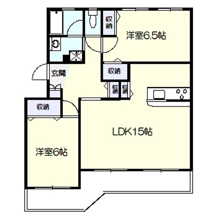 神奈川県横浜市青葉区藤が丘2(マンション)の賃貸物件の間取り