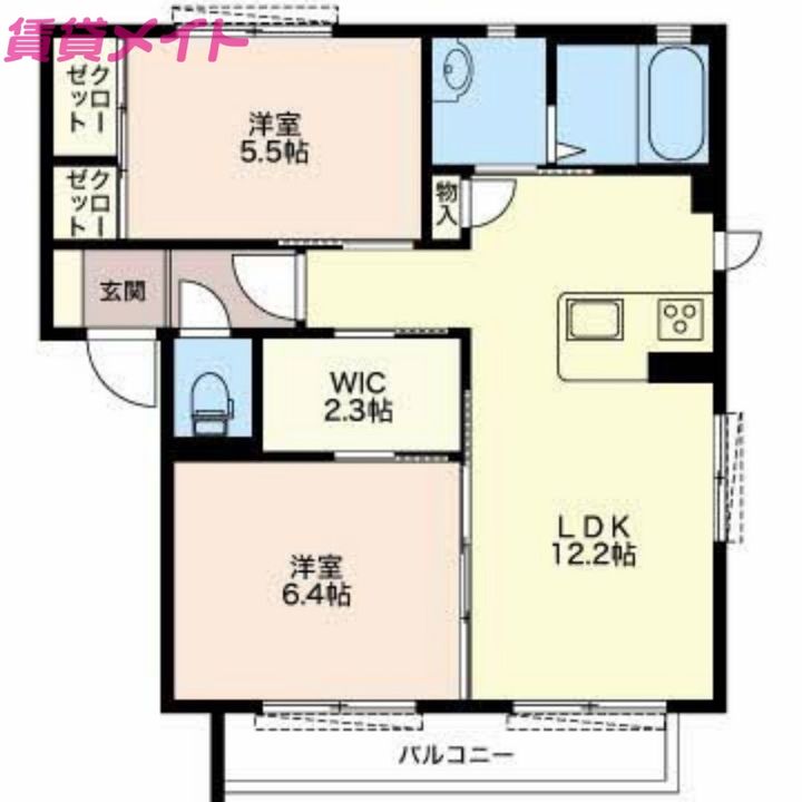 ベル・クール C棟の間取り