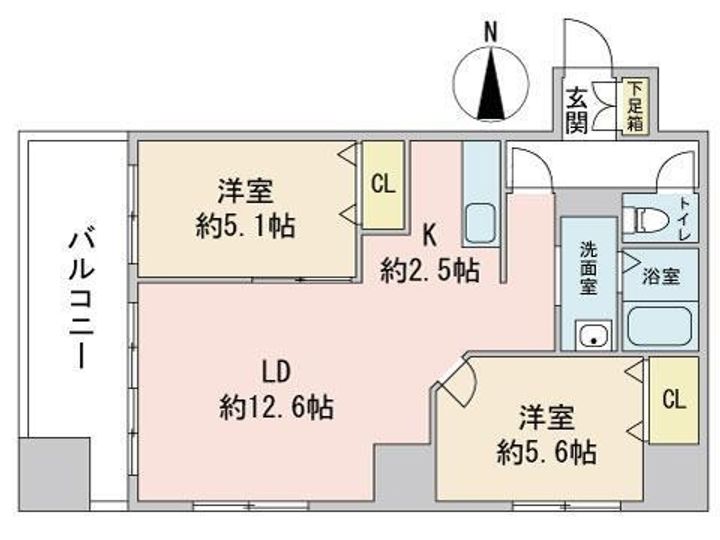 グランカーサ北3条の間取り