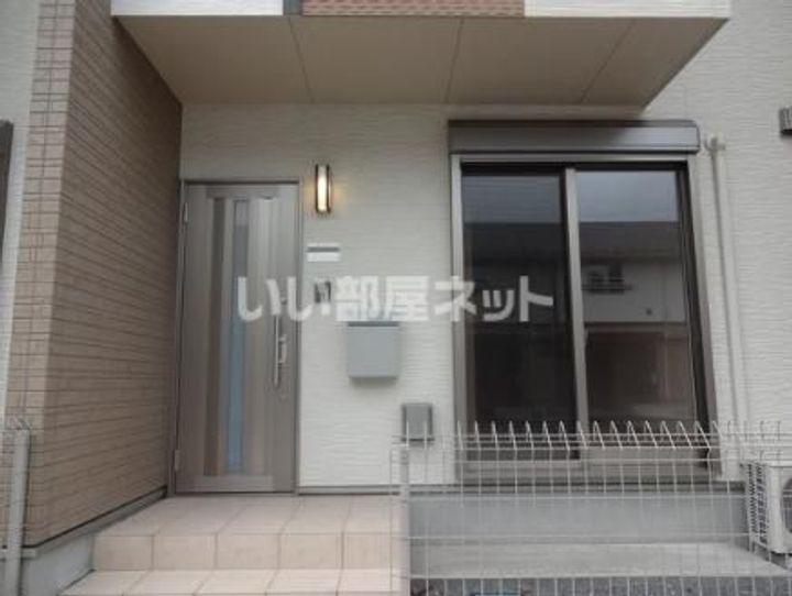 栃木県真岡市石島(一戸建)の賃貸物件の玄関