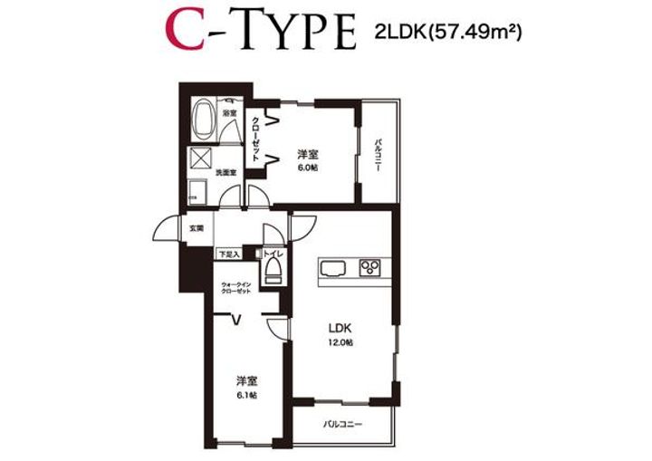 リオテラス二子玉川の間取り