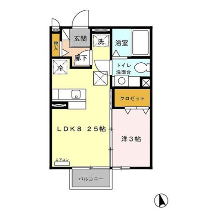 群馬県伊勢崎市安堀町(アパート)の賃貸物件の間取り