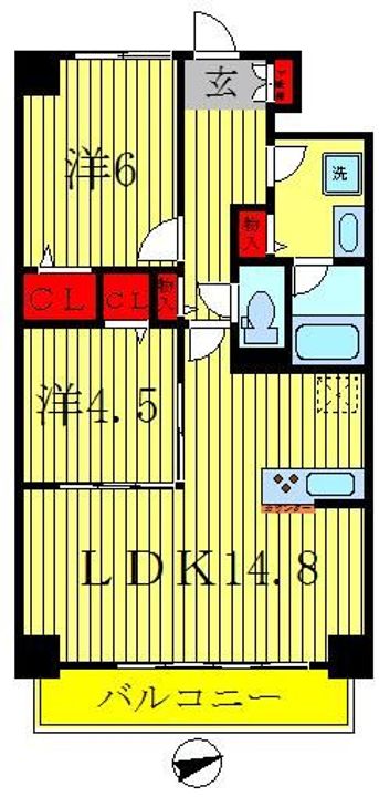 コンフォリア北小金の間取り