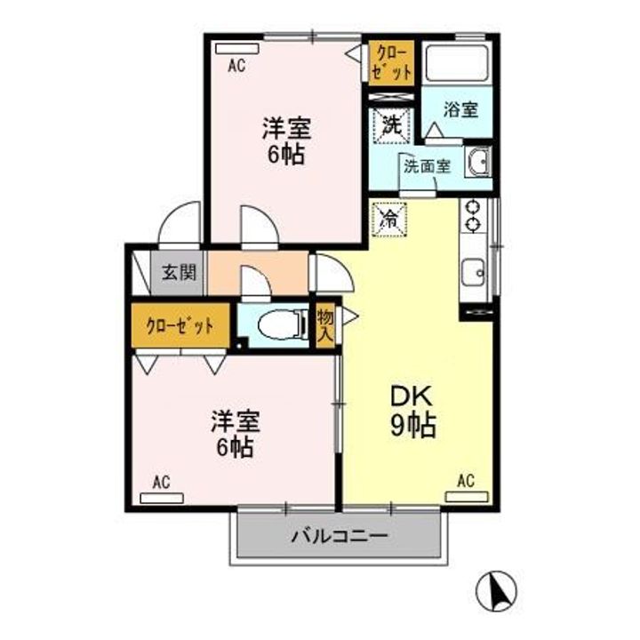 エピナール  B/Cの間取り