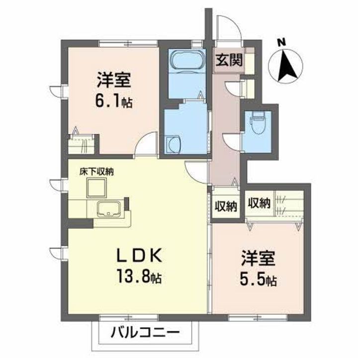 ディアス青葉・Iの間取り