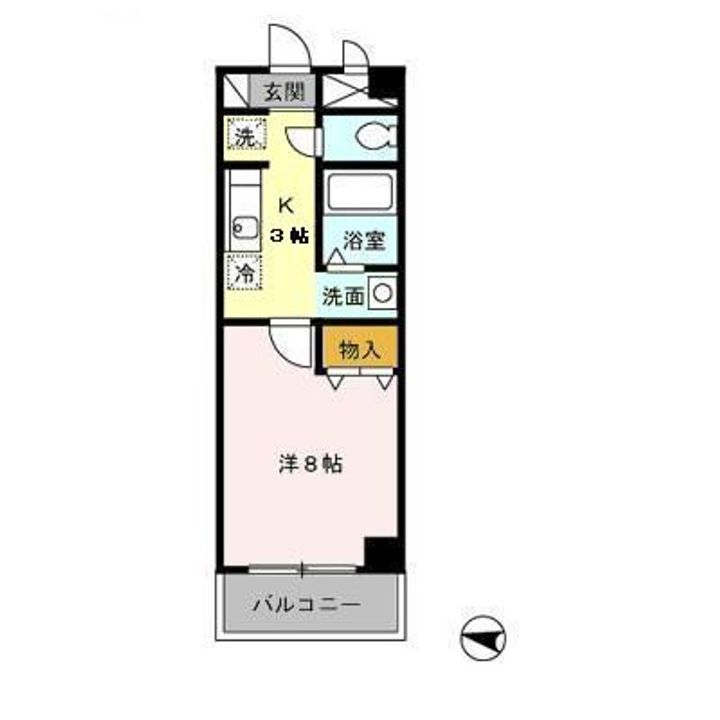 パセオプラシード 弐番館の間取り