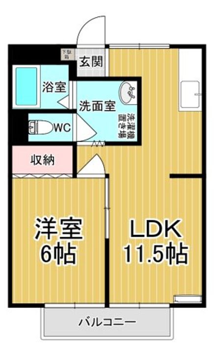 INAコーポの間取り