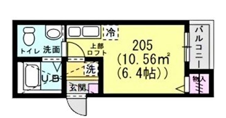 神奈川県横浜市金沢区富岡西3(アパート)の賃貸物件の間取り