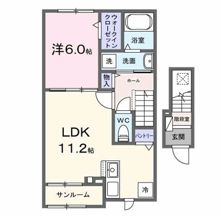 レッド グリール本土寺前の間取り