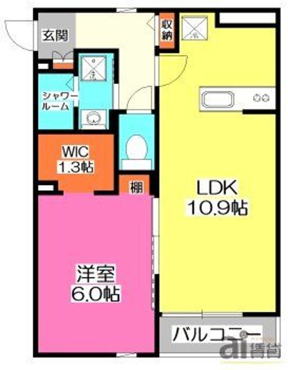 埼玉県所沢市西所沢1(アパート)の賃貸物件の間取り