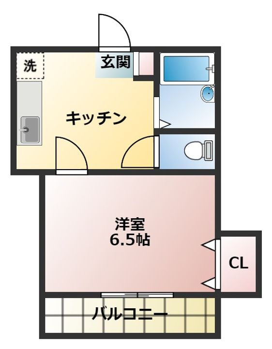 神奈川県横浜市港北区日吉3(アパート)の賃貸物件の間取り