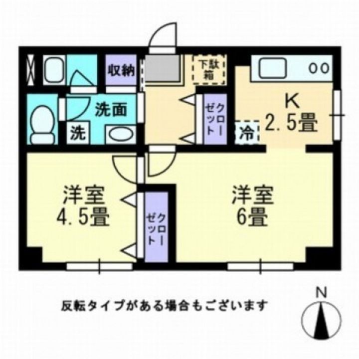 グランツ西古松IIの間取り