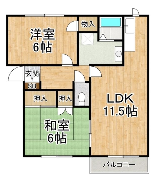 イーストコート壱番館の間取り