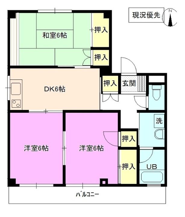 メゾン岩渕 A棟の間取り