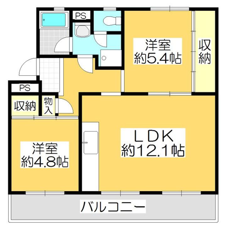 ヴィラナリー屋島6号棟の間取り