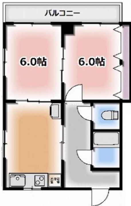 パレス高桑の間取り