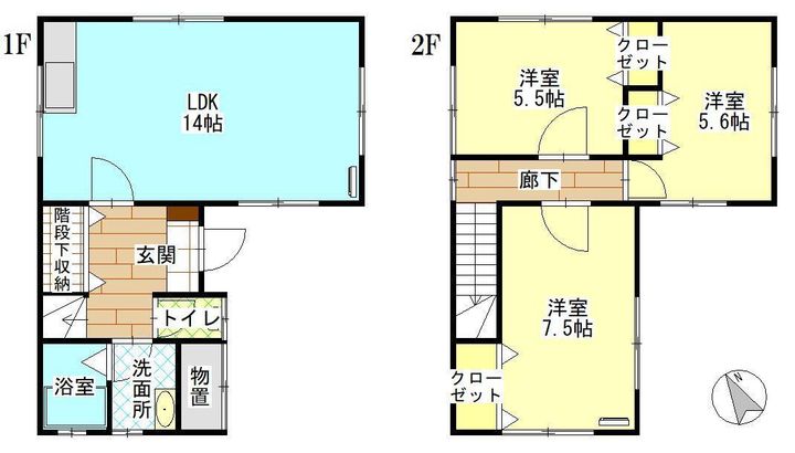 山形県酒田市東大町1(一戸建)の賃貸物件の間取り