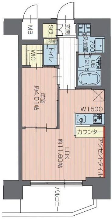 埼玉県川口市青木1(マンション)の賃貸物件の間取り