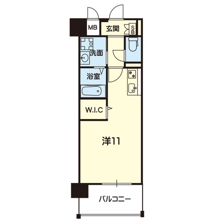 ライズ大津Vの間取り