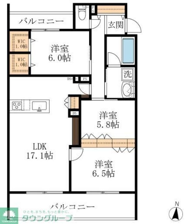 アイグレイス白壁の間取り