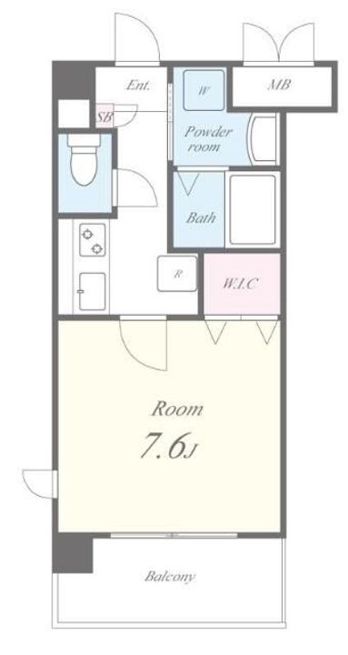 神奈川県横浜市南区永田北2(マンション)の賃貸物件の間取り