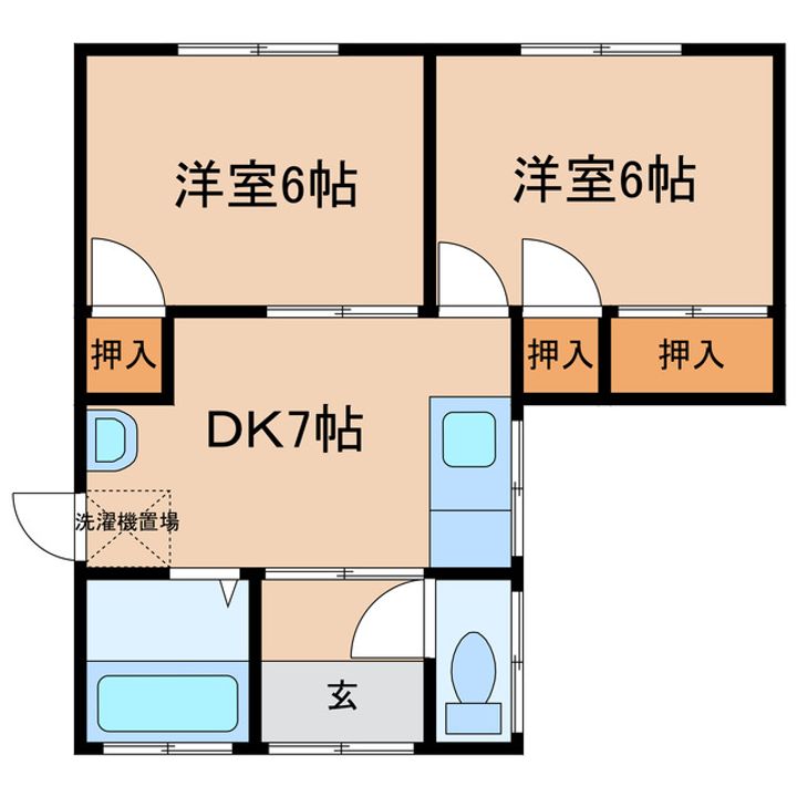 岡山県倉敷市船穂町船穂(一戸建)の賃貸物件の間取り