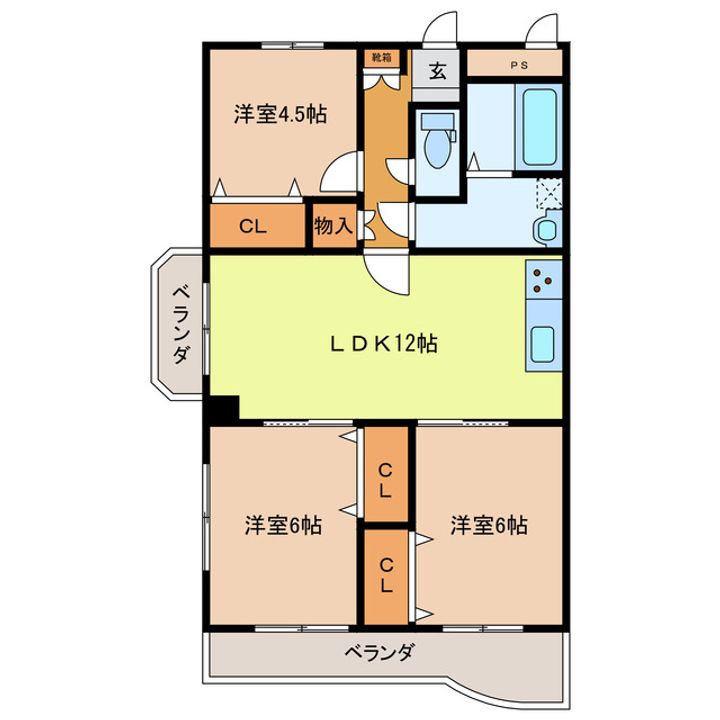 パークサイド21の間取り