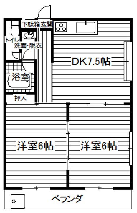 コーポサンライズの間取り