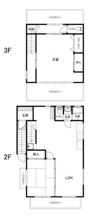 埼玉県熊谷市石原(一戸建)の賃貸物件の間取り