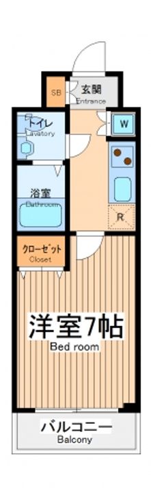 東京都立川市曙町2(マンション)の賃貸物件の間取り