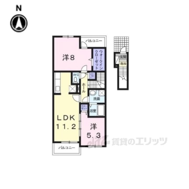 ル・シェル・ブルー東館の間取り