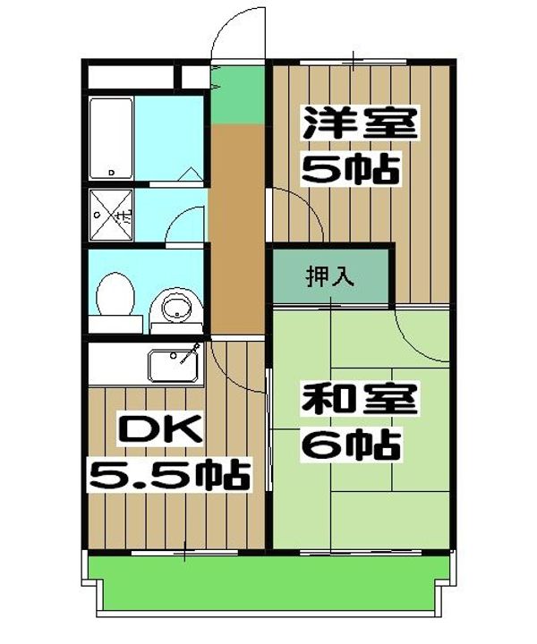 ミササギハイツの間取り
