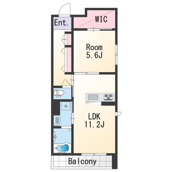 和歌山県和歌山市西布経丁1(マンション)の賃貸物件の間取り