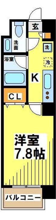 東京都調布市小島町2(マンション)の賃貸物件の間取り
