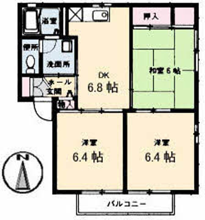 フレグランス山田の間取り