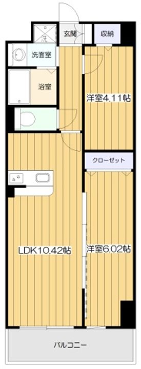 大阪府大阪市淀川区木川東3(マンション)の賃貸物件の間取り