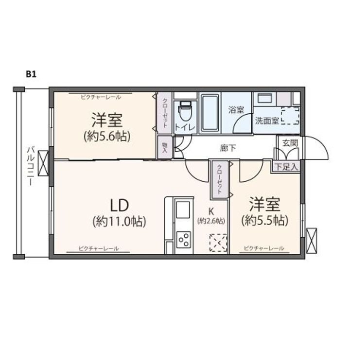 ピア新百合山手の間取り