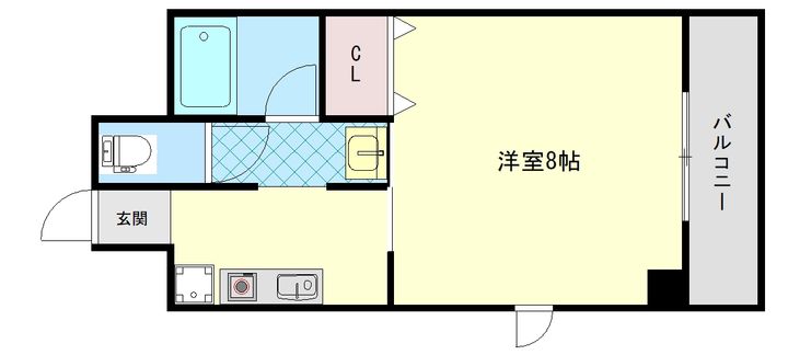 大阪府枚方市川原町(マンション)の賃貸物件の間取り