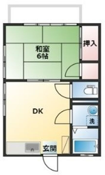 埼玉県草加市草加2(アパート)の賃貸物件の間取り